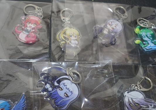 Monster Musume no Iru Nichijou Acrylic Key Chain Ver Shake-O 12 Set
