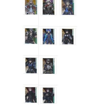 Nintendo Store Xenoblade2 A3 Size Plastic Clear Poster Xenoblade 15 pieces set