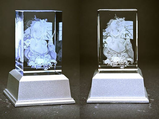 PEACH BALL SENRAN KAGURA Yomi 3D Crystal & LED Pedestal
