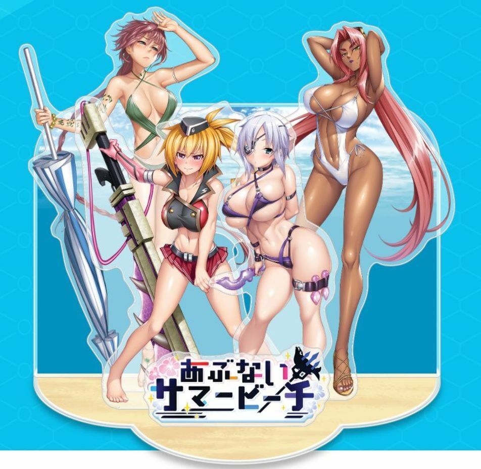 Taimanin Asagi Series Acrylic Stand Diorama Figure Aina Dona Ayuri Ingrid Bikini