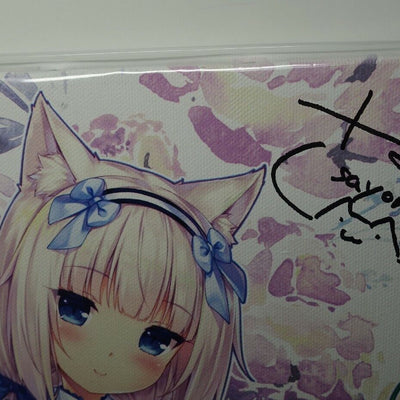 Sayori NEKOPARA Campus Art Board with Hand Drawn Autograph Vanilla & Chocola
