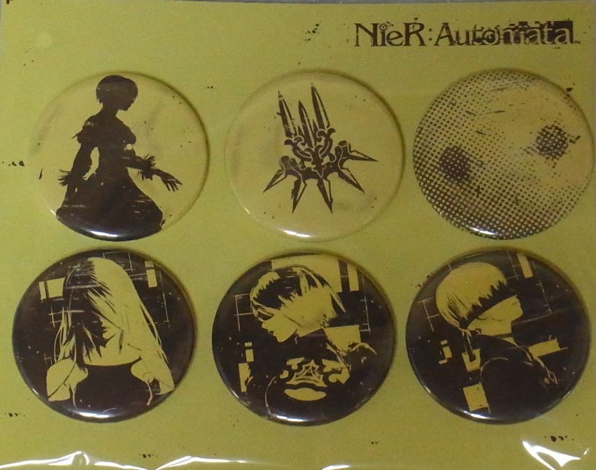 NieR?Automata Special Button Badge 6 Set Rare