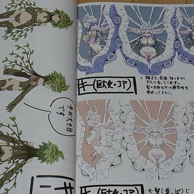 Monster Musume no Iru Nichijou Animation Setting Art Book vol.1-3 complete set