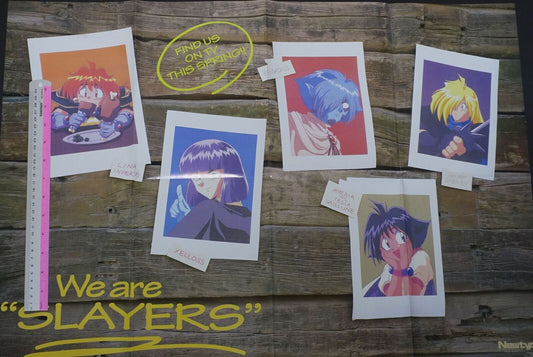 Slayers Folded Big Poster Lina & Party