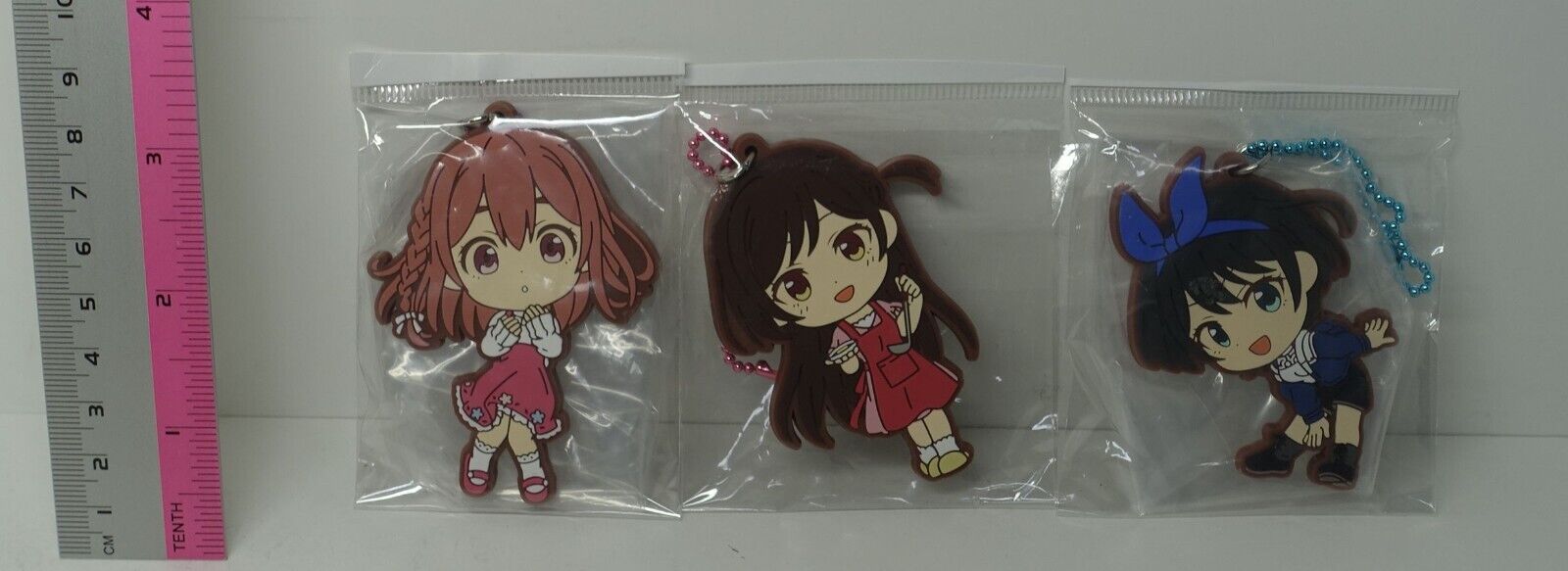 Kanojo, Okarishimasu Rent-A-Girlfriend Rubber Key Chain Set A
