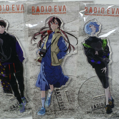 Evangelion Radio Eva Mai Yoneyama Art Acrylic Stand Figure 5 Character Set