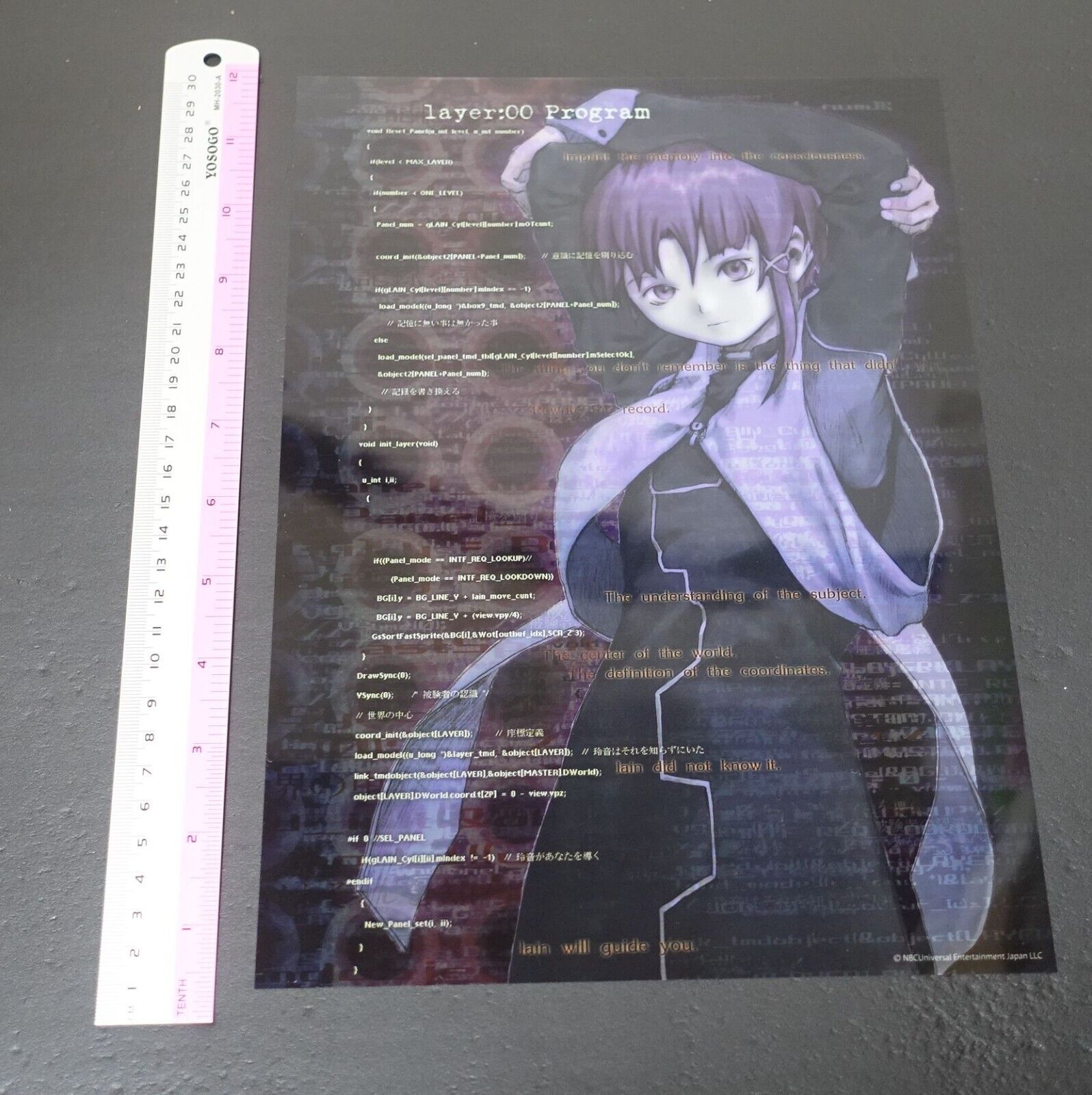 Yoshitoshi Abe serial experiments lain 25th Aniv Event 21x30cm PVC Poster A