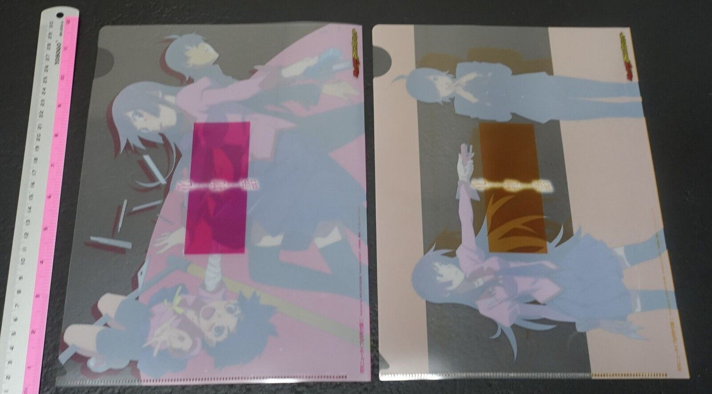 Animation Bakemonogatari PVC Art Sheet Clear File 2 set