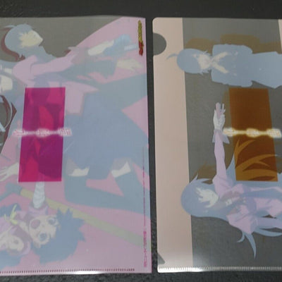 Animation Bakemonogatari PVC Art Sheet Clear File 2 set