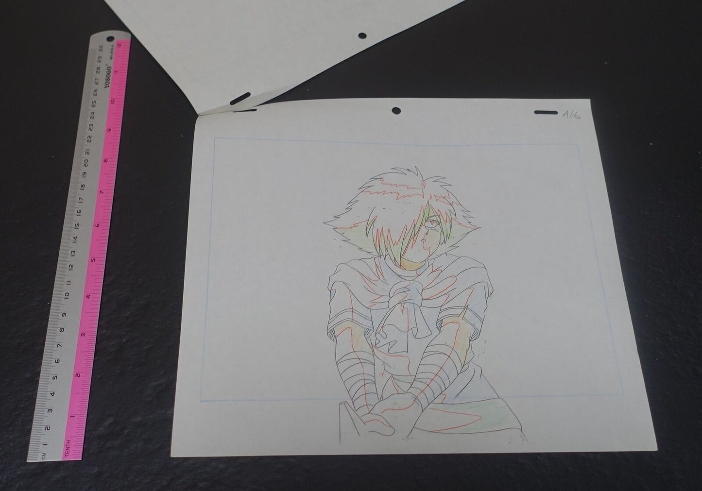 Cel & Raw Between Frame Art Sheet The Slayers ZELGADISS Japanese Animation