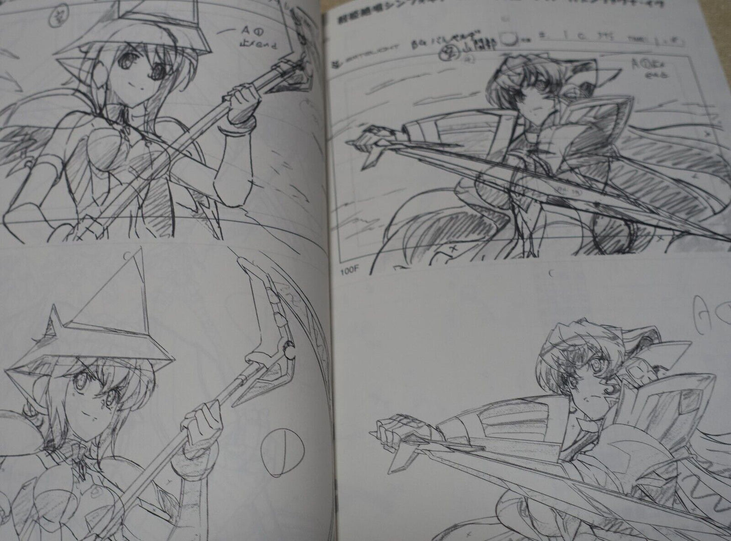 Aminendo Senki Zesshou Symphogear Key Frame Art Collection Book Hanyu Rough 03