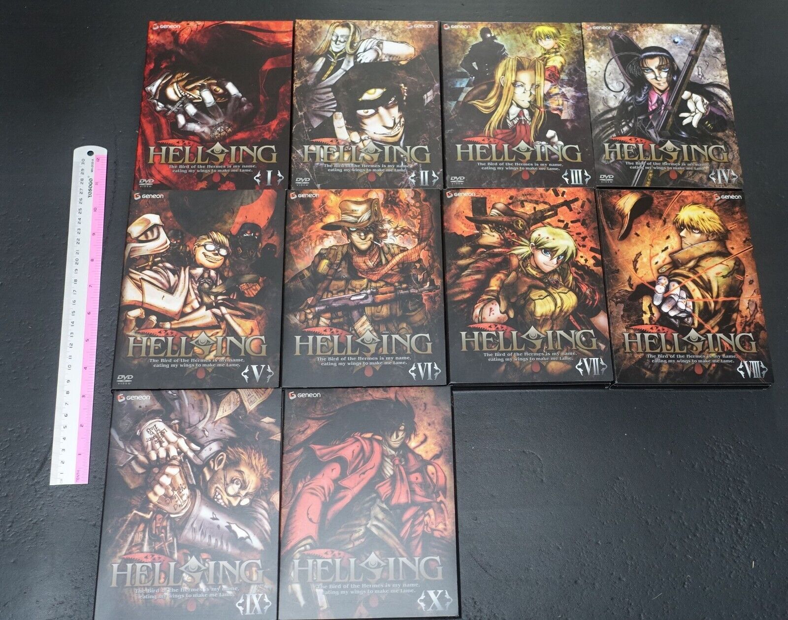 Japanese Animation OVA HELLSING DVD 1-10 COMPLETE SET