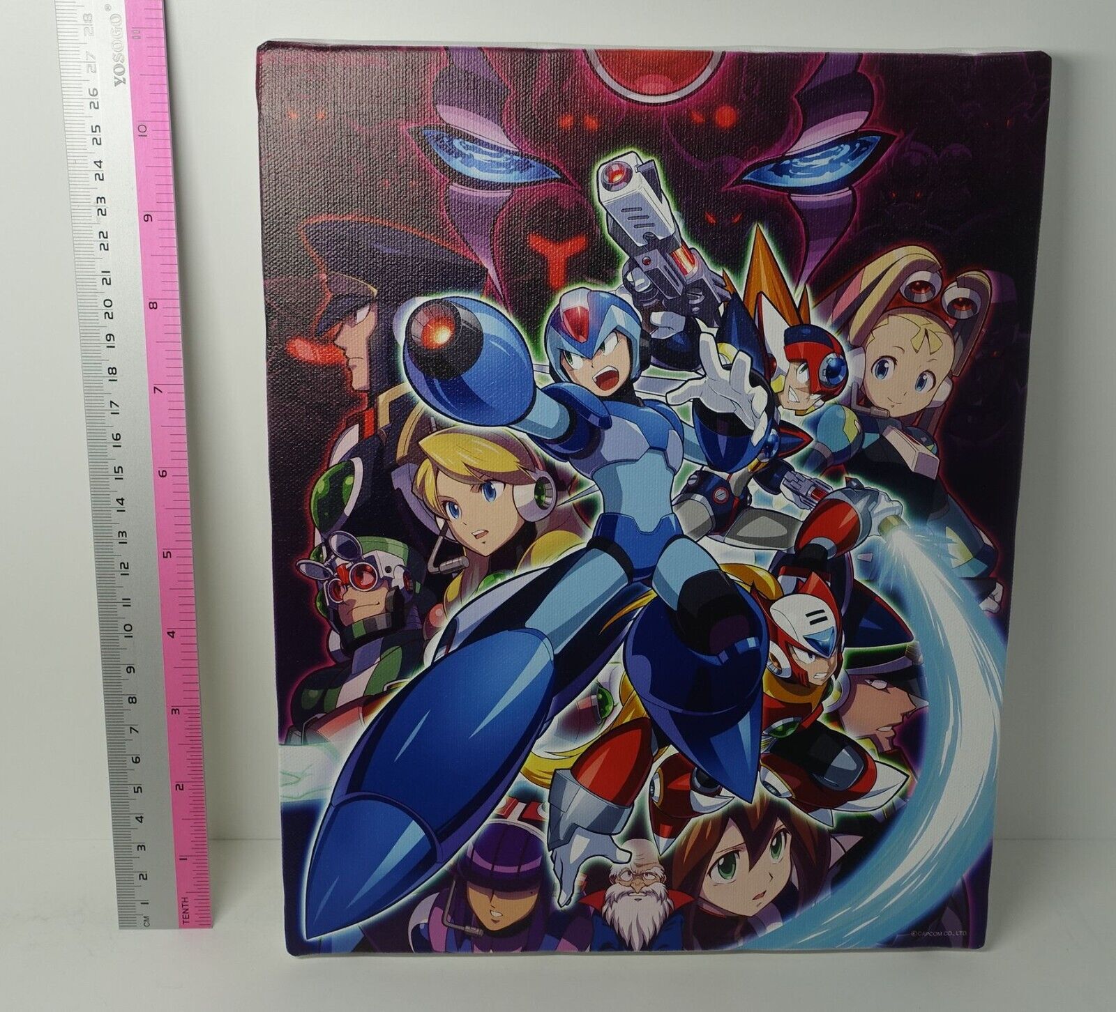 Mega man Rock man X Anniversary Collection Fine Art Board Rockman Megaman