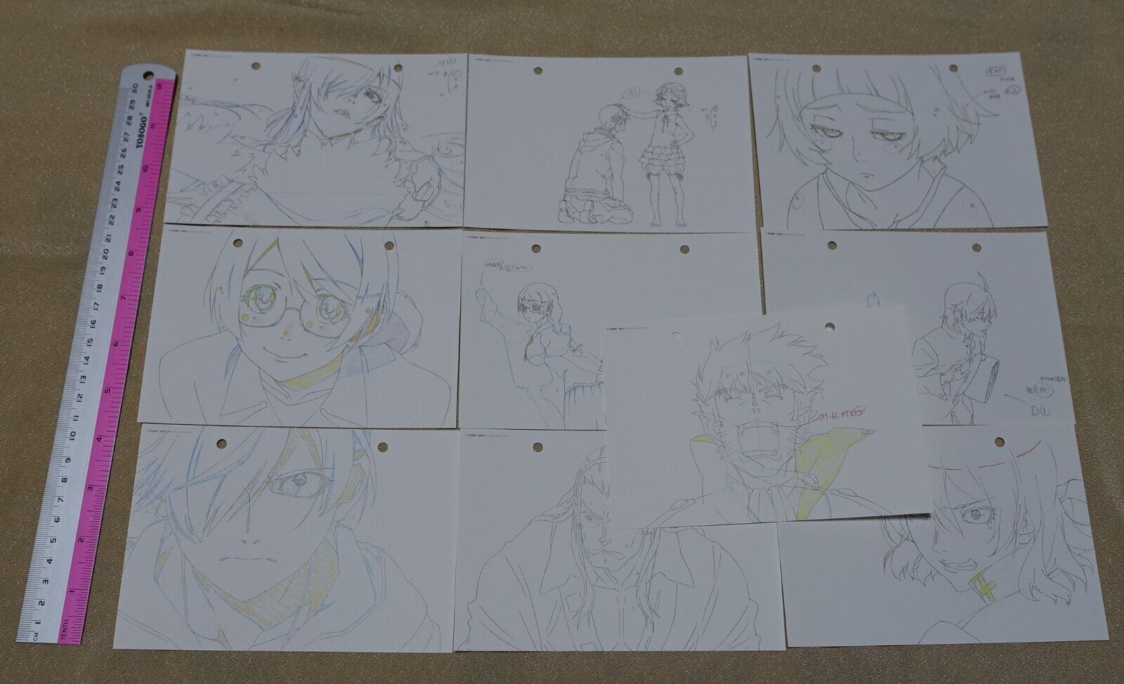 SHAFT Kizumonogatari Mini Print Key Frame Art Sheet Set B Bakemonogatari