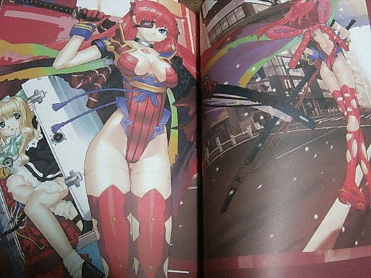 UGETSU HAKUA Color ART BOOK RED FRAME 2nd RARE