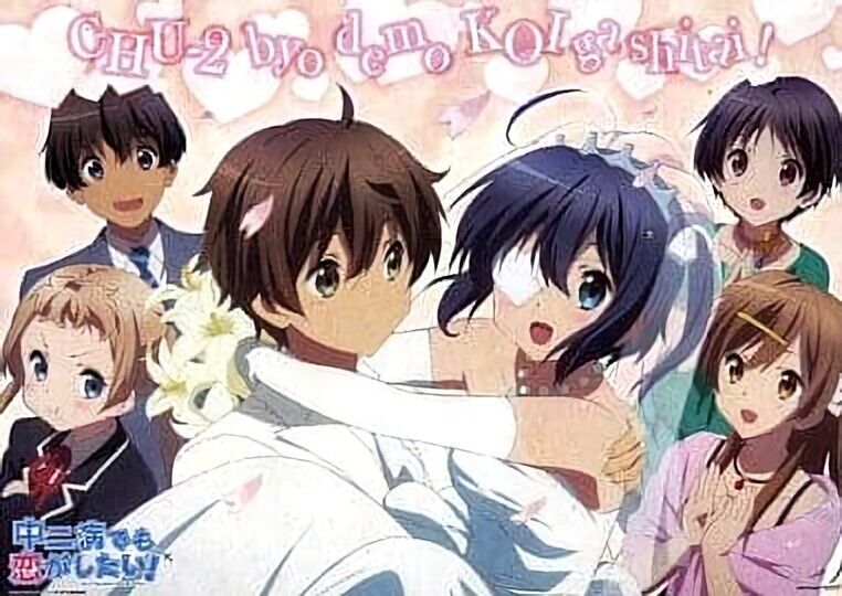 Animation Love, Chunibyo & Other Delusions! 100 x 70 cm PVC Clear Poster