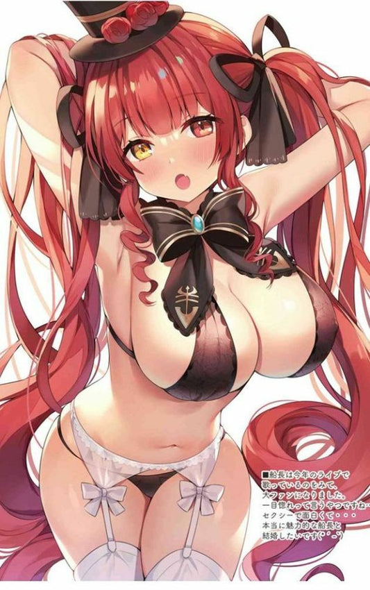 Hachigo Ayami Vtuber Lingerie Color Art BooK HOLO SHITAGI with PVC Art Sheet Air