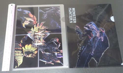 Monster Hunter 4 PVC Art Sheet Clear File Set