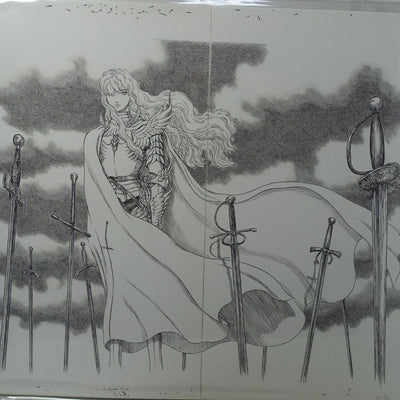 BERSERK Exhibition Item Reproduction of Original Picture Griffith in the Hill of