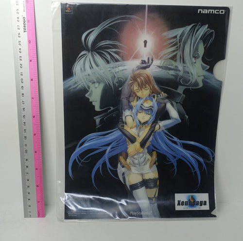 Xenosaga 2 PVC Art Sheet Clear File Kos-Mos & Shion