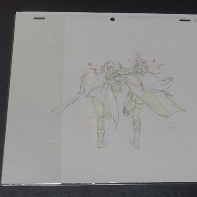 Cel & Raw Key Frame Art The Slayers Rina & Naga B20 Japanese Animation