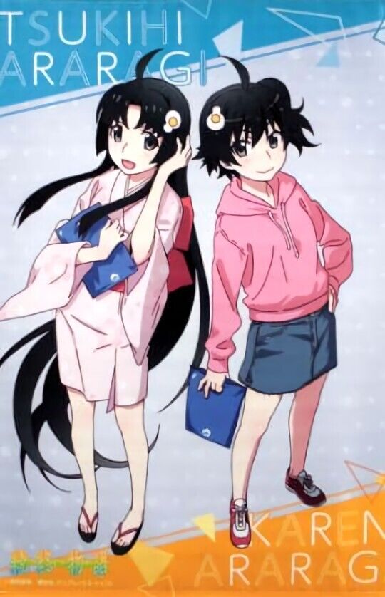 Bakemonogatari 51 x 72 cm Tapestry Karen Tsukihi Zoku Owarimonogatari