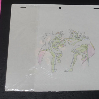 Cel & Raw Key Frame Art The Slayers Rina & Naga B32 Japanese Animation