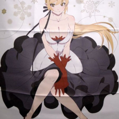Bakemonogatari 51 x 72 cm Cloth Poster Kiss-Shot Kizumonogatari Nekketsu hen