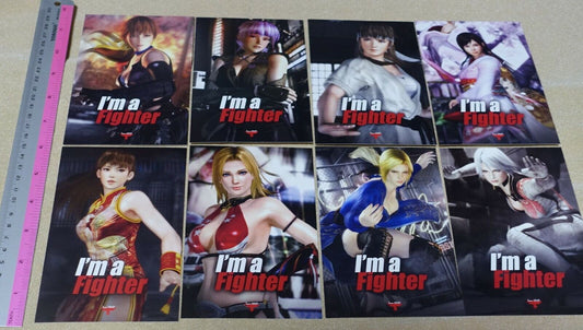 Dead or Alive 5 I'm a Fighter Illustration Post Card Set 10 pieces DOA