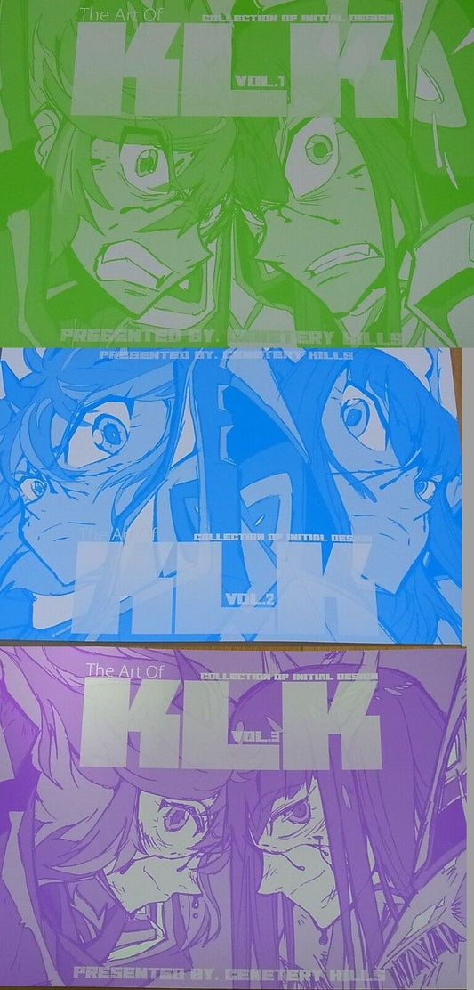 THE ART OF KLK Vol.1-3 Complete Set Kill la Kill Design art Book 148page
