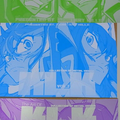 THE ART OF KLK Vol.1-3 Complete Set Kill la Kill Design art Book 148page
