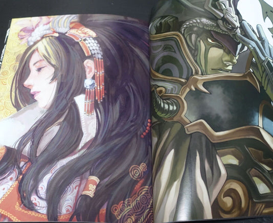 Raita Kazama Kaduki Kugawara Super Sangokushi Taisen Designer's Art Book