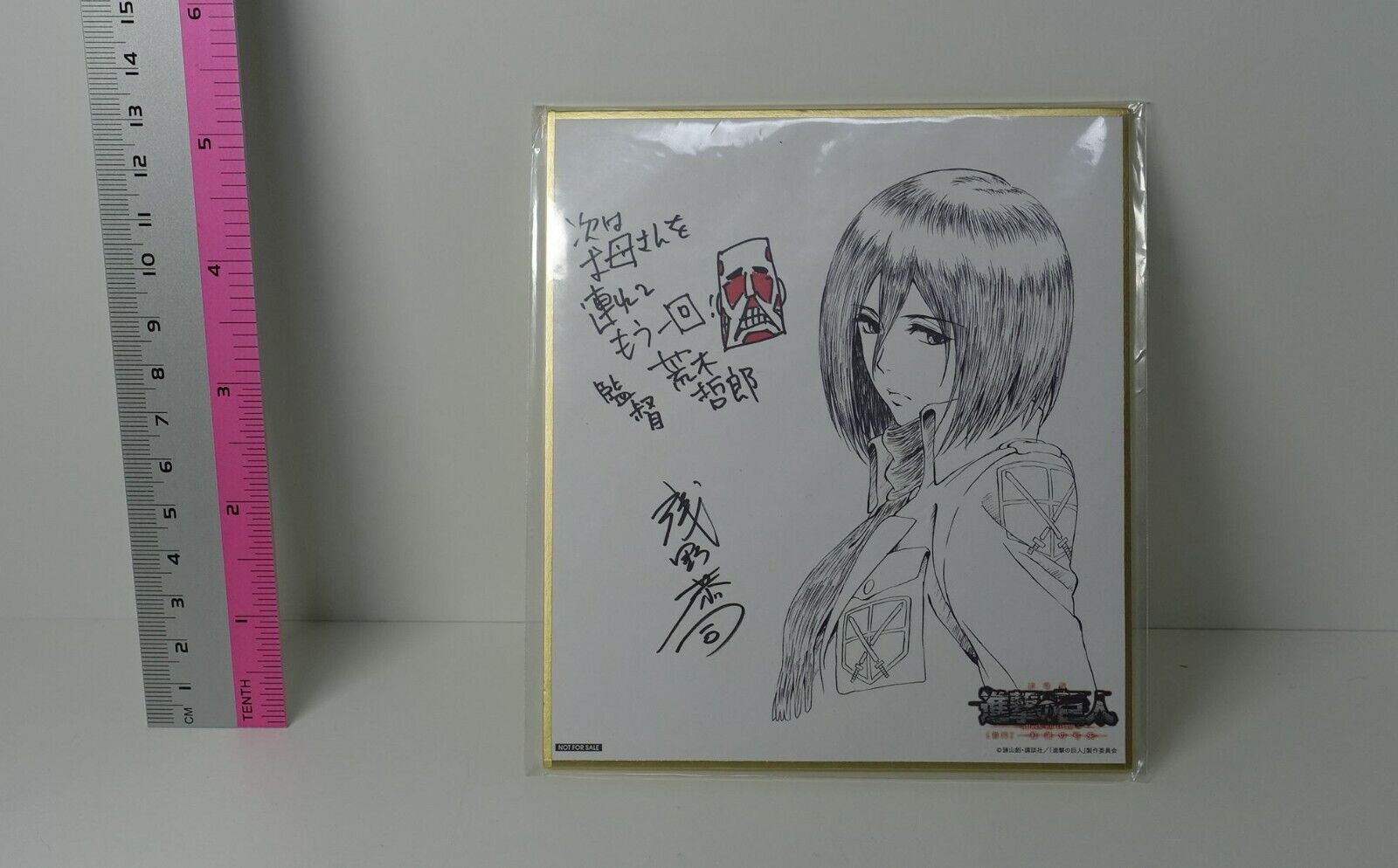 Attack on Titan Kyoji Asano Print Shikishi Art Board Mikasa