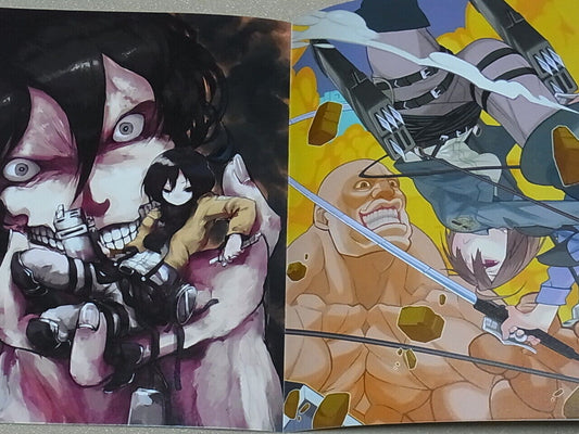 PANDA-NIKU Attack on Titan Shingeki no Kyojin Color Fan Art Book 6 complete Set