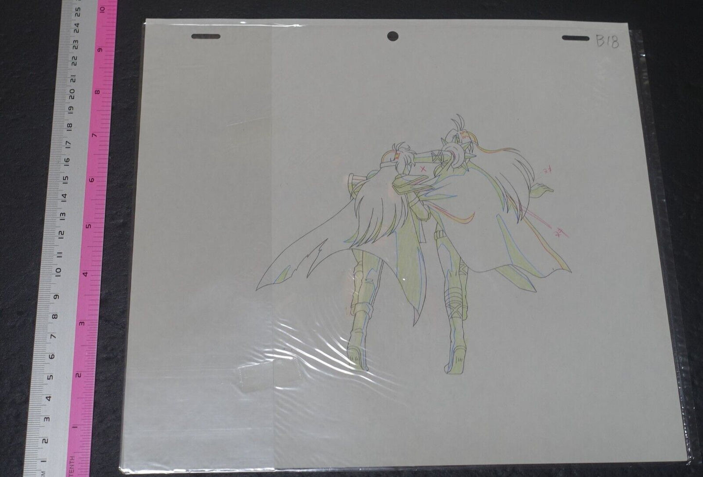 Cel & Raw Key Frame Art The Slayers Rina & Naga B18 Japanese Animation