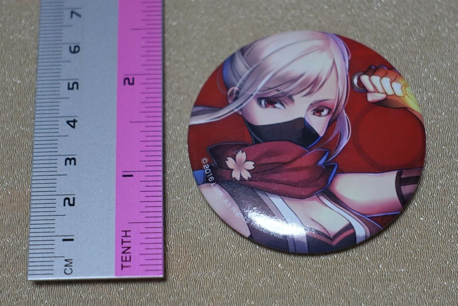 Taimanin Asagi Series Steel Badge
