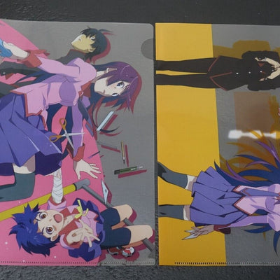 Animation Bakemonogatari PVC Art Sheet Clear File 2 set