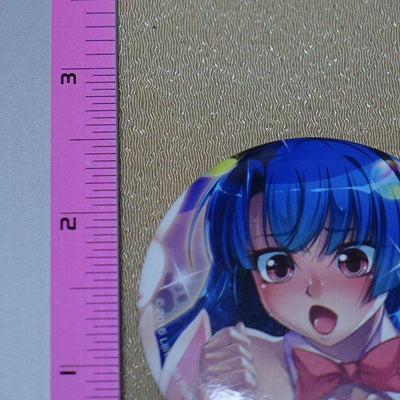 Taimanin Asagi Series Steel Badge Murasaki