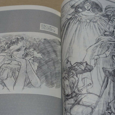 NOBUTERU YUKI Animation Art Work Book ANVIL3 ESCAFLOWNE Record of Lodoss War etc