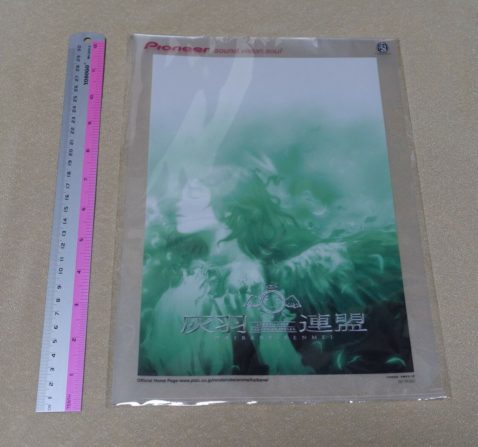 Pioneer Animation PVC Art Sheet Clear File & Post Card Haibane Renmei Rakka