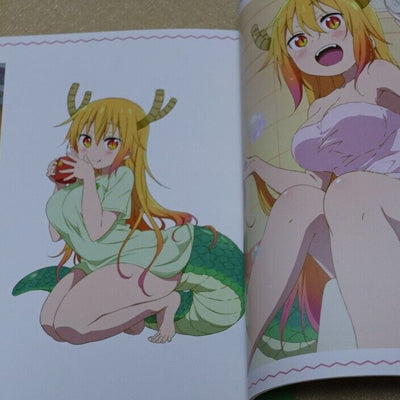 Kyoto Animation Miss Kobayashi's Dragon Maid Setting & Key Frame Art Book Set