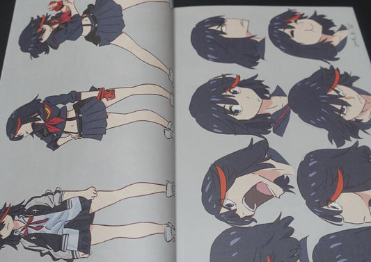 SUSHIO Kill la Kill Characters Art Book SUSHIOTAN 1-3 & LOVE LOVE KLKL & Sticker