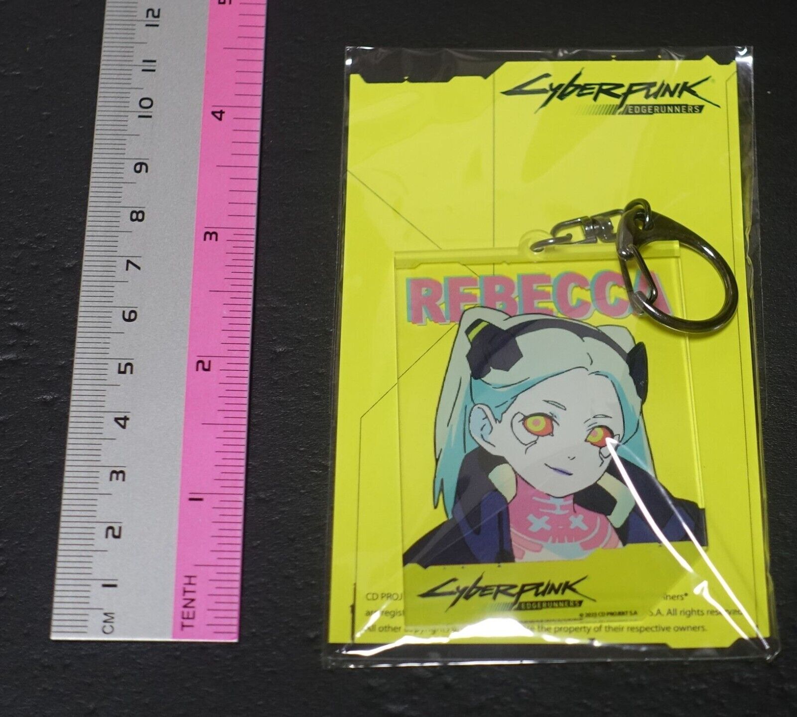 Cyberpunk Edgerunners Exhibition Event Item Acrylic Key Chain REBECCA