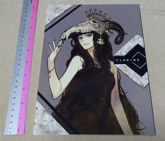 leftside Original Color Art Book FLOWING