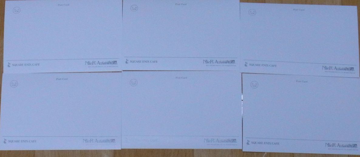 Nier Automata Illustration Art Post Card 6 SET