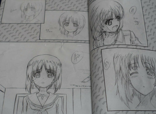 GIRLS und PANZER Art Director's Key Frame Revision Art Work Book Vol.1 & 2 Set