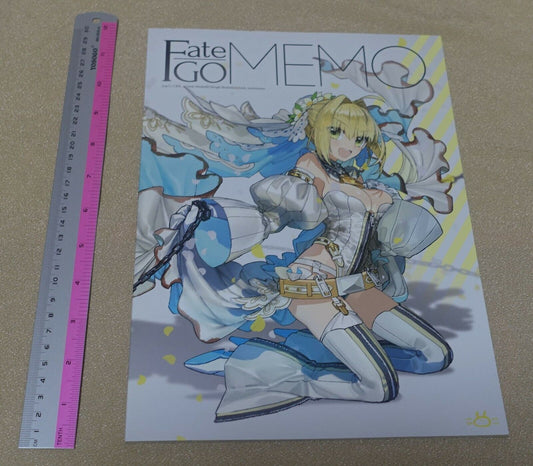 WADA ARCO Fate FGO FAN Color Art Book Fate GO MEMO with PVC Art Sheet C91
