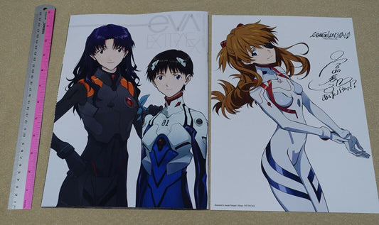Evangelion Eva extra Staff Art & Prequel Episode of Q Comic with Mini Poster