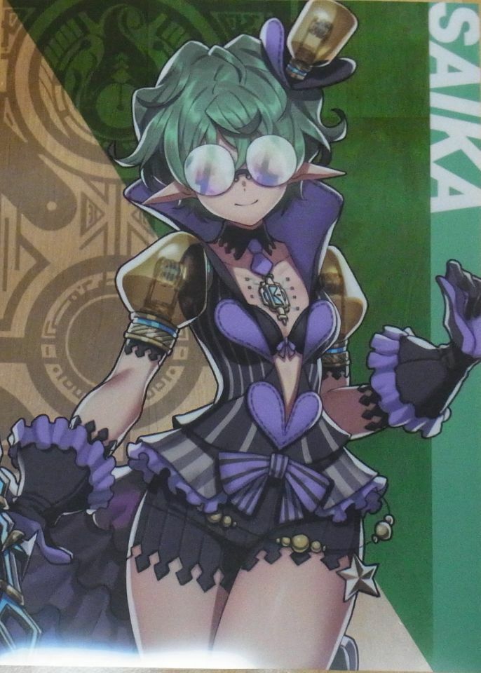 Nintendo Store Xenoblade2 A3 Size Plastic Clear Poster Xenoblade SAIKA