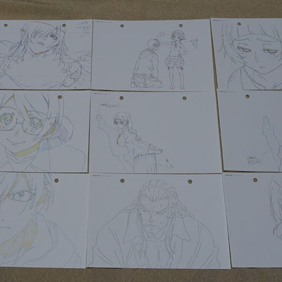 SHAFT Kizumonogatari Mini Print Key Frame Art Sheet Set B Bakemonogatari